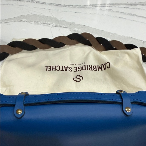 The Cambridge Satchel x Wicked Colab Mini Satchel “Shiz” Blue Leather - Picture 5 of 13